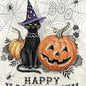 Sparkle Cat & Jack Halloween Greeting Card [HAT40144901]