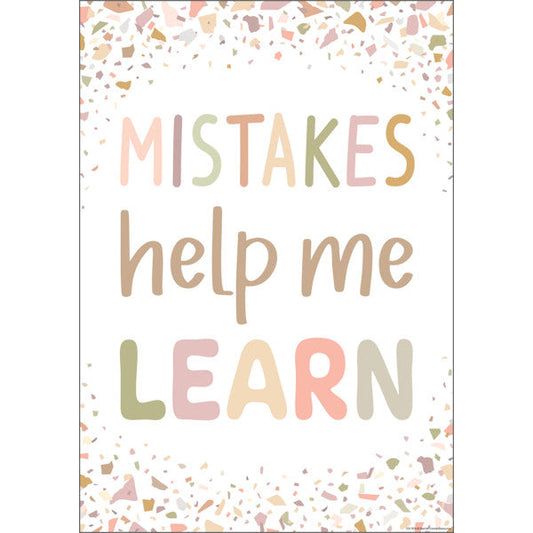 Mistakes Help Me Learn Positive Poster [TCR7876]