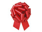 8 Inch Hot Red Flora Satin Pull Bow 1 Piece [PF40252]