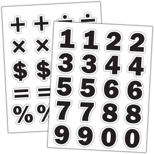 Black Numbers Stickers [TCR3558]