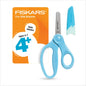 Fiskars 5 inch Pointed Tip Kids Scissors w/sheath - Turquoise [62995]