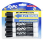EXPO Low-Odor Dry-Erase Marker, Broad Chisel Tip, Black 6CT [SAN2046315]