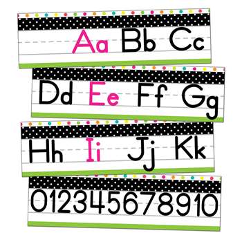 Tropical Alphabet Manuscript Mini Bulletin Board Set [CD110467]