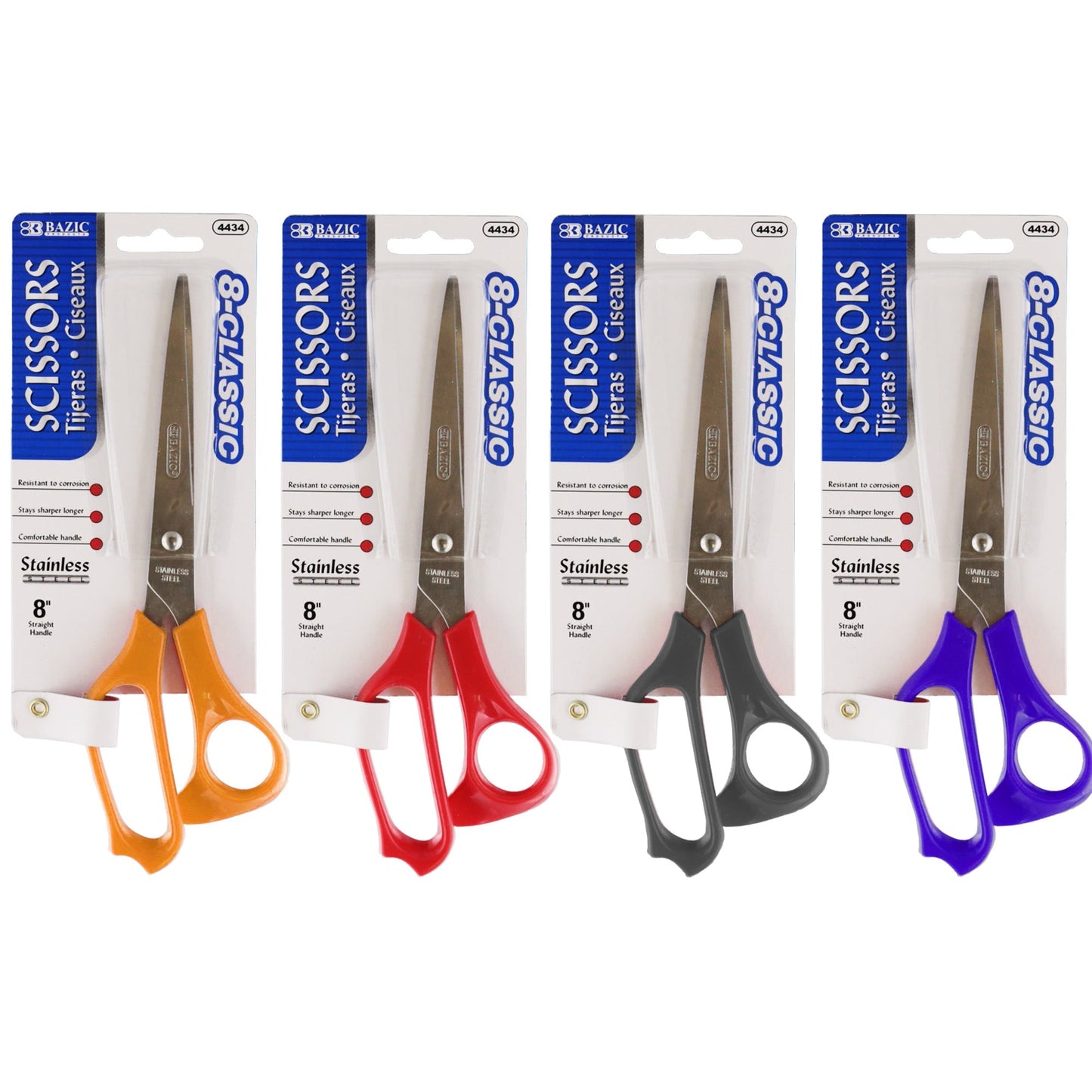 BAZIC 8" Classic Stainless Steel Scissors [4434]