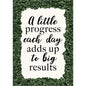 A Little Progress Each Day Adds Up to Big Results Positive Poster [TCR7994]