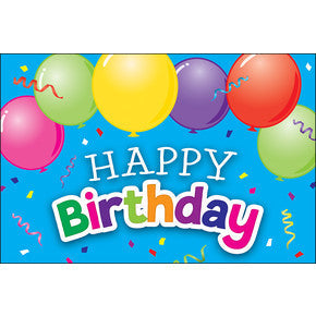 Happy Birthday Balloons Postcards [TCR2141]