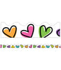 Doodle Hearts Scalloped Bulletin Board Borders [CD108433]