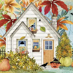 Spooky Fall House Halloween Greeting Card [HAT47082601]