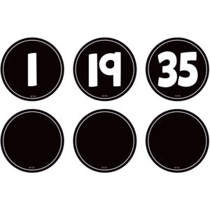 Black and White Numbers Magnetic Accents [TCR77589]
