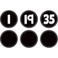 Black and White Numbers Magnetic Accents [TCR77589]