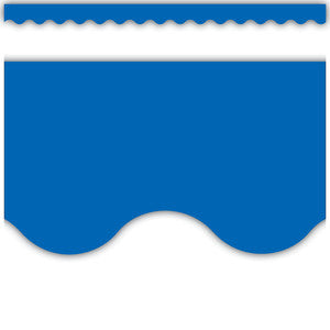 Blue Scalloped Border Trim [TCR4173]