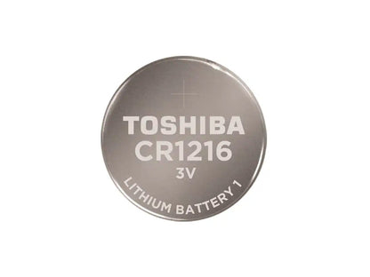 Toshiba CR1216 25mAh 3V Lithium (LiMnO2) Coin Cell Battery - 1 Piece Tear Strip, Sold Individually