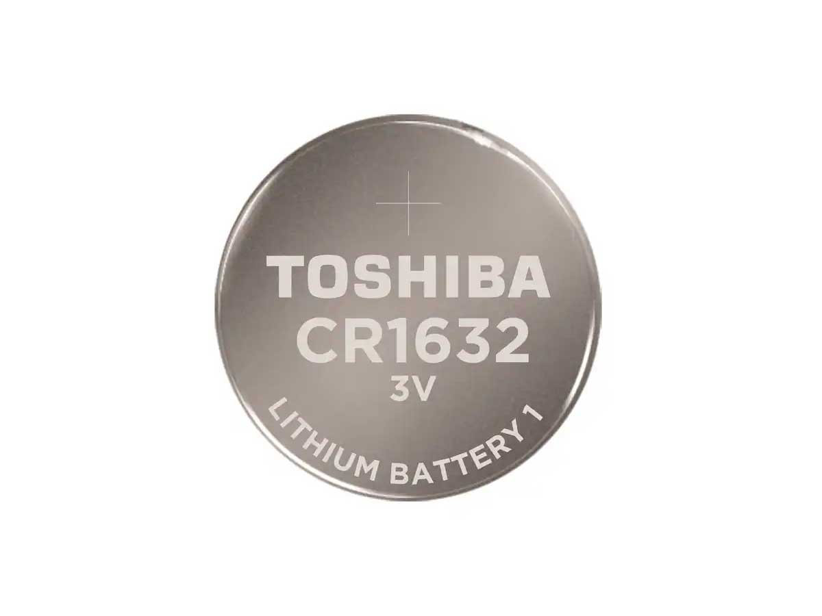 Toshiba CR1632 140mAh 3V Lithium (LiMnO2) Coin Cell Battery - 1 Piece Tear Strip, Sold Individually