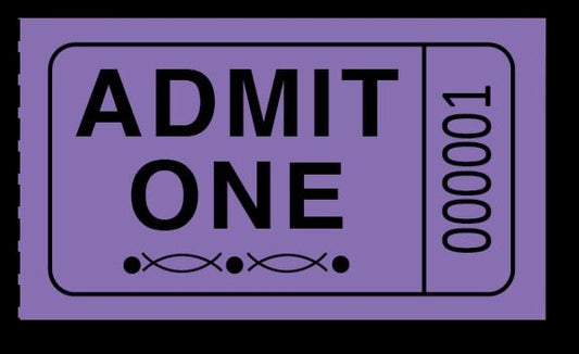 Single Ticket Roll 2000 Tickets Purple [101-PU]