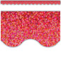 Red Sparkle Scalloped Border Trim [TCR8767]
