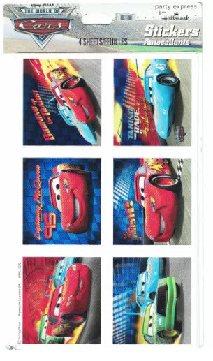 American Balloon Company World of Disney Cars Stickers [1KSS2449]