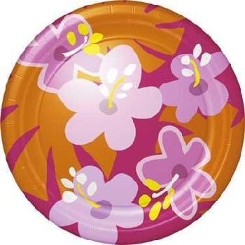 PINK FLOWERS SMALL PLATES [1PL4985]