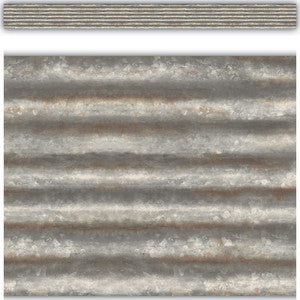 Corrugated Metal Straight Border Trim [TCR3428]