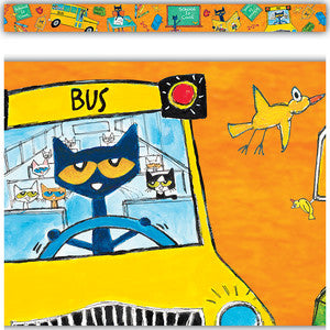 Pete the Cat School is Cool Straight Border Trim [TCR63268]