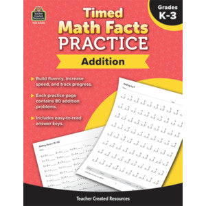 Timed Math Facts Practice: Addition [TCR8400]