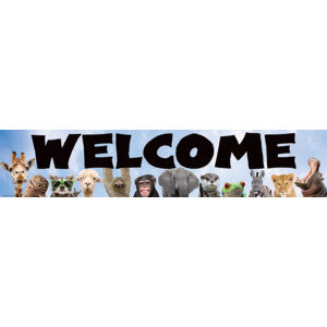Go Wild Animals Welcome Banner [TCR6836]
