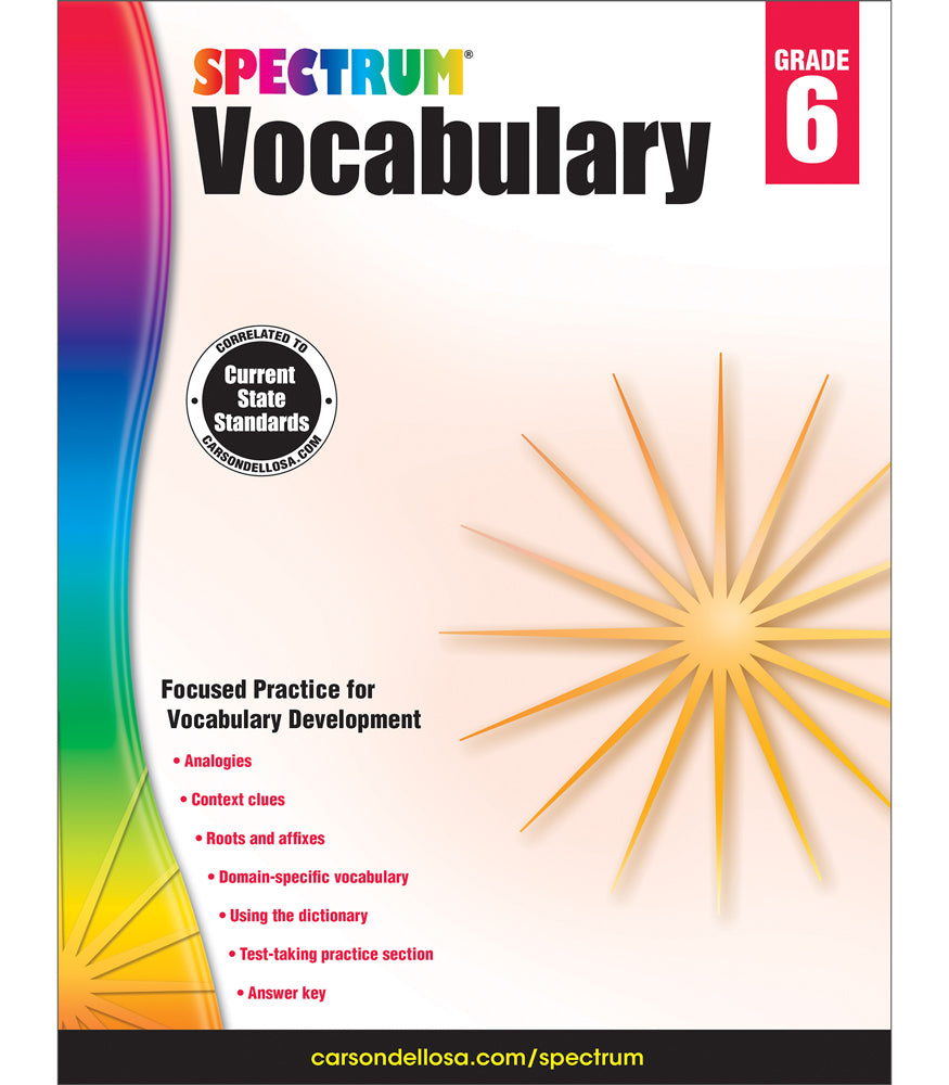 SPECTRUM VOCABULARY GRADE 6 [CD704613]
