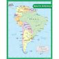 South America Map Chart 17x22 [TCR7656]