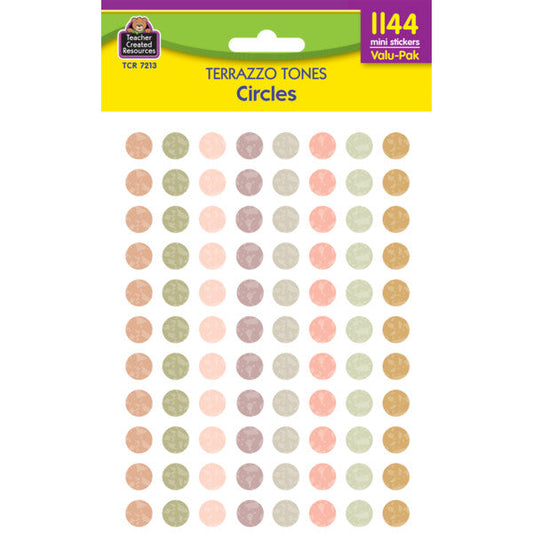 Terrazzo Tones Circles Mini Stickers Valu-Pak [TCR7213]