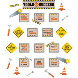 Under Construction Tools for Success Mini Bulletin Board [TCR8744]