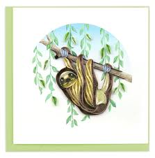 QUILLING CARD SLOTH [BL1166]