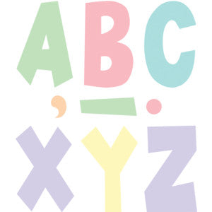 Pastel Pop 7" Fun Font Letters [TCR70105]