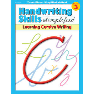 Handwriting Skills Simplified: Learning Cursive Writing Gr. 3 [TCR0227]
