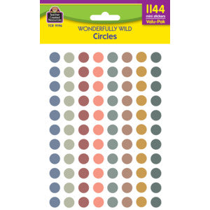 Wonderfully Wild Circles Mini Stickers Valu-Pak [TCR9196]