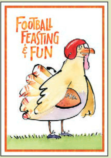 Football Feasting & Fun Thanksgiving Greeting Card 2024 [THT47061001]
