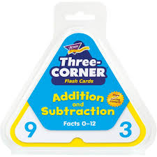 Addition and Subtraction Three-Corner Flash Cards [T1670]
