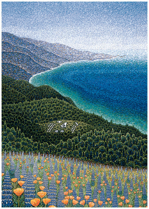 BIG SUR SPRING THANK YOU Greeting Card [2404TY]