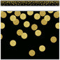 Black Confetti Straight Border Trim [TCR8880]