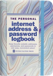 Blue Agate Internet Address & Password Logbook [9781441330925]