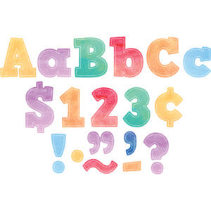Watercolor Bold Block 4" Letters Combo Pack [TCR8889]