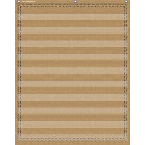 Burlap 10 Pocket Chart [TCR20839]