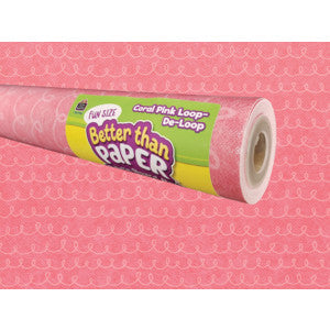 Fun Size Coral Pink Loop-De-Loop Better Than Paper Bulletin Board Roll [TCR77401]