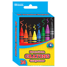 BAZIC 24 Color Premium Crayons [2511]