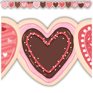 Frosted Heart Cookies Die-Cut Border Trim [TCR6950]