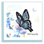 Quilled Sympathy Butterfly Greeting Card [SO735]