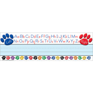 Paw Prints Left/Right Alphabet Flat Name Plates [TCR4040]