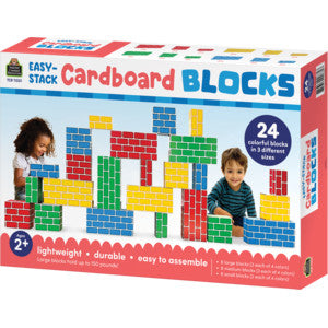 Easy-Stack Cardboard Blocks (24-Piece Set) [TCR11531]