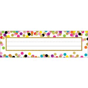 Confetti Flat Name Plates [TCR5886]