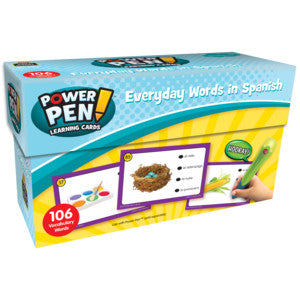 Power Pen Learning Cards: Everyday Words in Spanish [TCR6727]