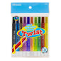 BAZIC 10 Color Mini Propelling Crayons [2505] [2505]