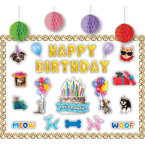Cats and Dogs Happy Birthday Create & Decorate Quick Kit [TCR9469]